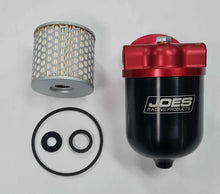 Load image into Gallery viewer, Joes Billet Fuel Filter Assembly Suit Sheet Metal Mount, Left to Right Flow, 3/8"NPT Thread