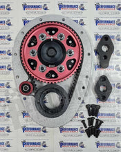 Load image into Gallery viewer, Comp Cams 6502 Hi-Tech Belt Drive Kit With Idler for Chevrolet Small Block With BBC Crank Snout