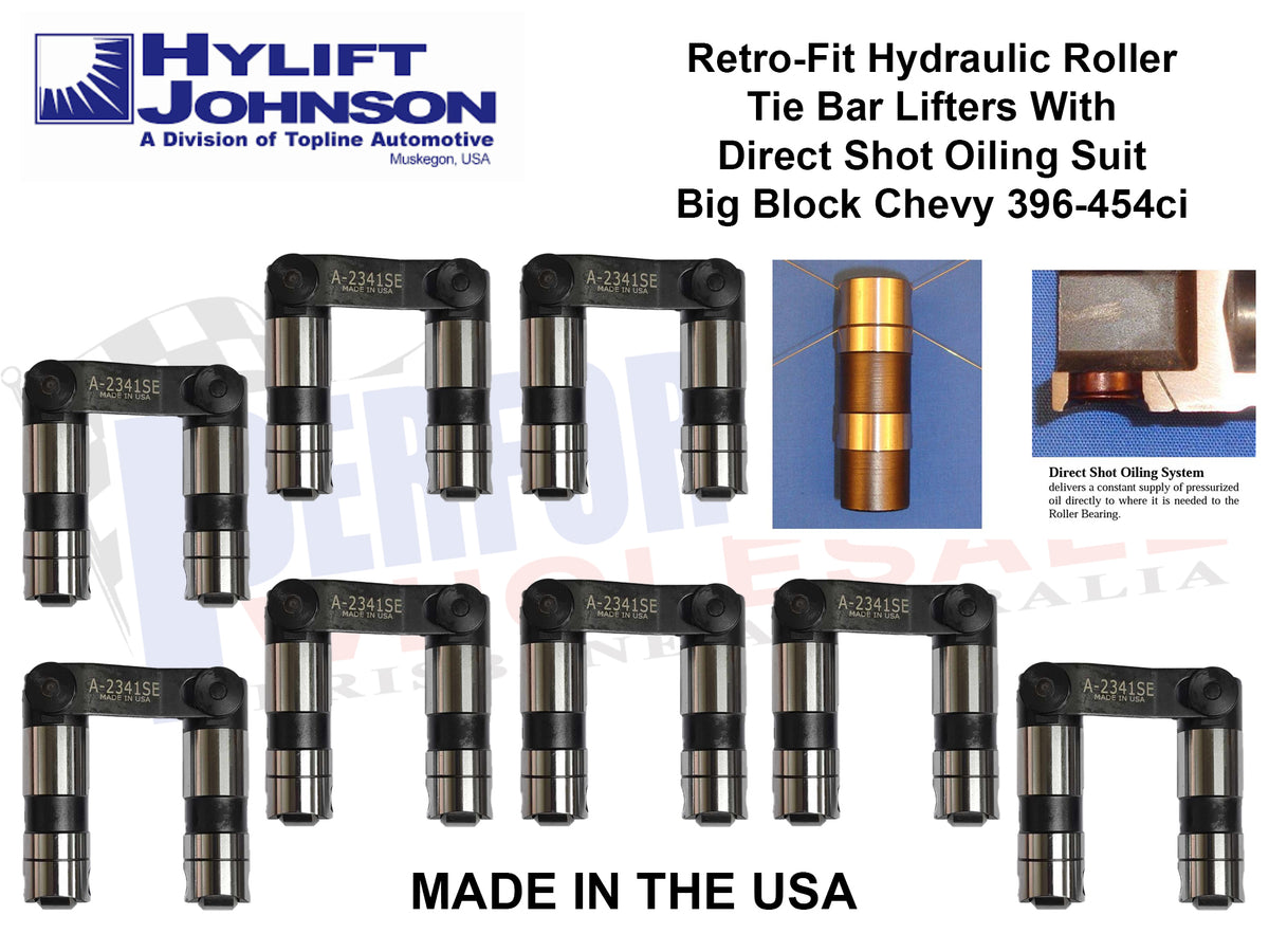 Hylift Johnson "HIGH RPM" RetroFit Hydraulic Roller Tie Bar Lifters