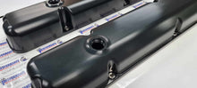 Load image into Gallery viewer, PWW Billet Valve Covers Anodised Black Suit Holden V8 EFI Heads ~ -12 ORB Female Fittings