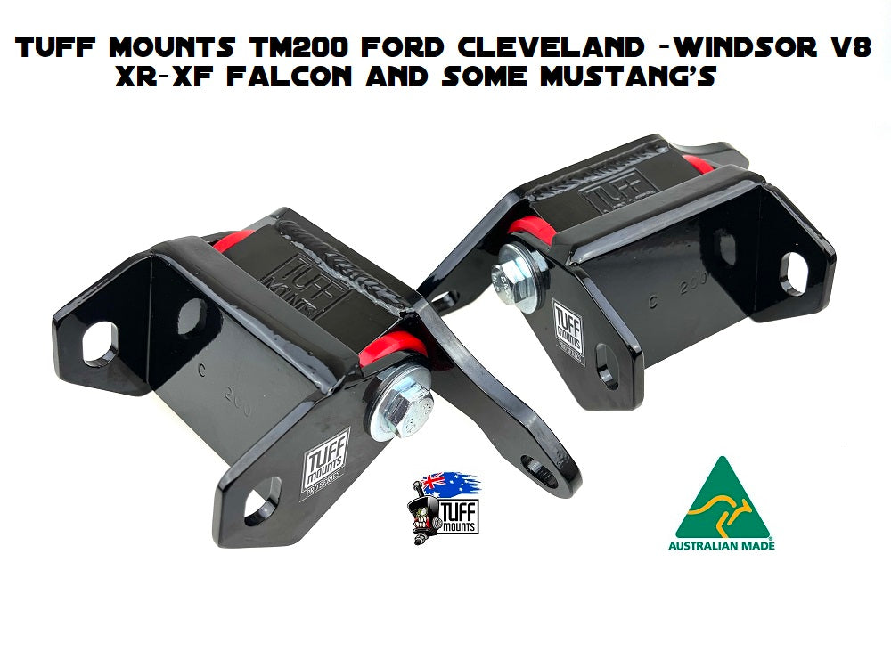 Tuff Mounts, Engine Mounts for Cleveland, Windsor and Dart V8’S into XR -XF Falcons & Some Mustangs