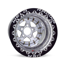 Load image into Gallery viewer, Weld Racing Aluma Star Single Beadlock, 15" x 8", 4" Backspace, 4.75" Chev Bolt Pattern, Polished Centre/Black Beadlock