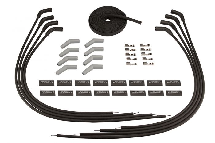 FAST Firewire Cut-to-fit Spark Plug Wire Sets, for Relocated GM LS Coils – Universal, 135/45◦