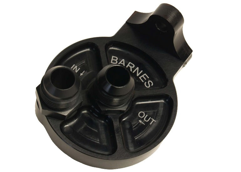 Barnes Universal Mount Oil Filter Adapter With -10an Fittings Suit 13/16-16 in. Thread