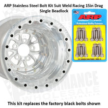 Load image into Gallery viewer, ARP Stainless Steel Bolt Kit Suit Weld Racing 15in Drag Beadlock