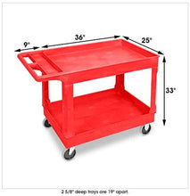 Load image into Gallery viewer, Heavy Duty Utility Cart  / Parts Trolley - 225kg Load Capacity - 114cm x 63cm x 84cm