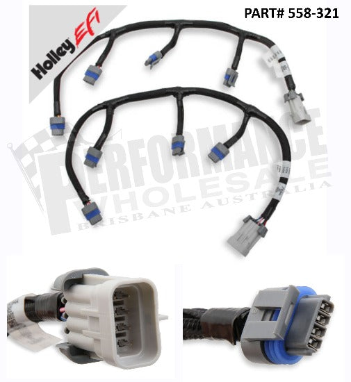 Holley EFI Factory Replacement Coil Sub Harness For Stock LS Coils
