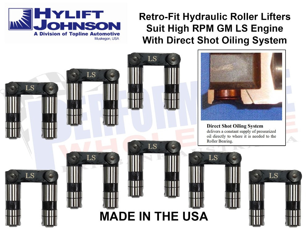 Hylift Johnson "HIGH RPM" RetroFit Hydraulic Roller Tie Bar Lifters
