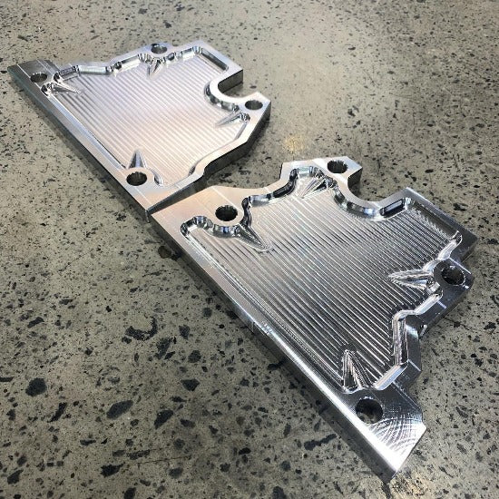 Warspeed Billet Cylinder Head End Plates ~ Raw Finish ~ Price Includes Air Freight From Warspeed