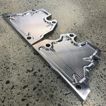 Load image into Gallery viewer, Warspeed Billet Cylinder Head End Plates ~ Raw Finish ~ Price Includes Air Freight From Warspeed
