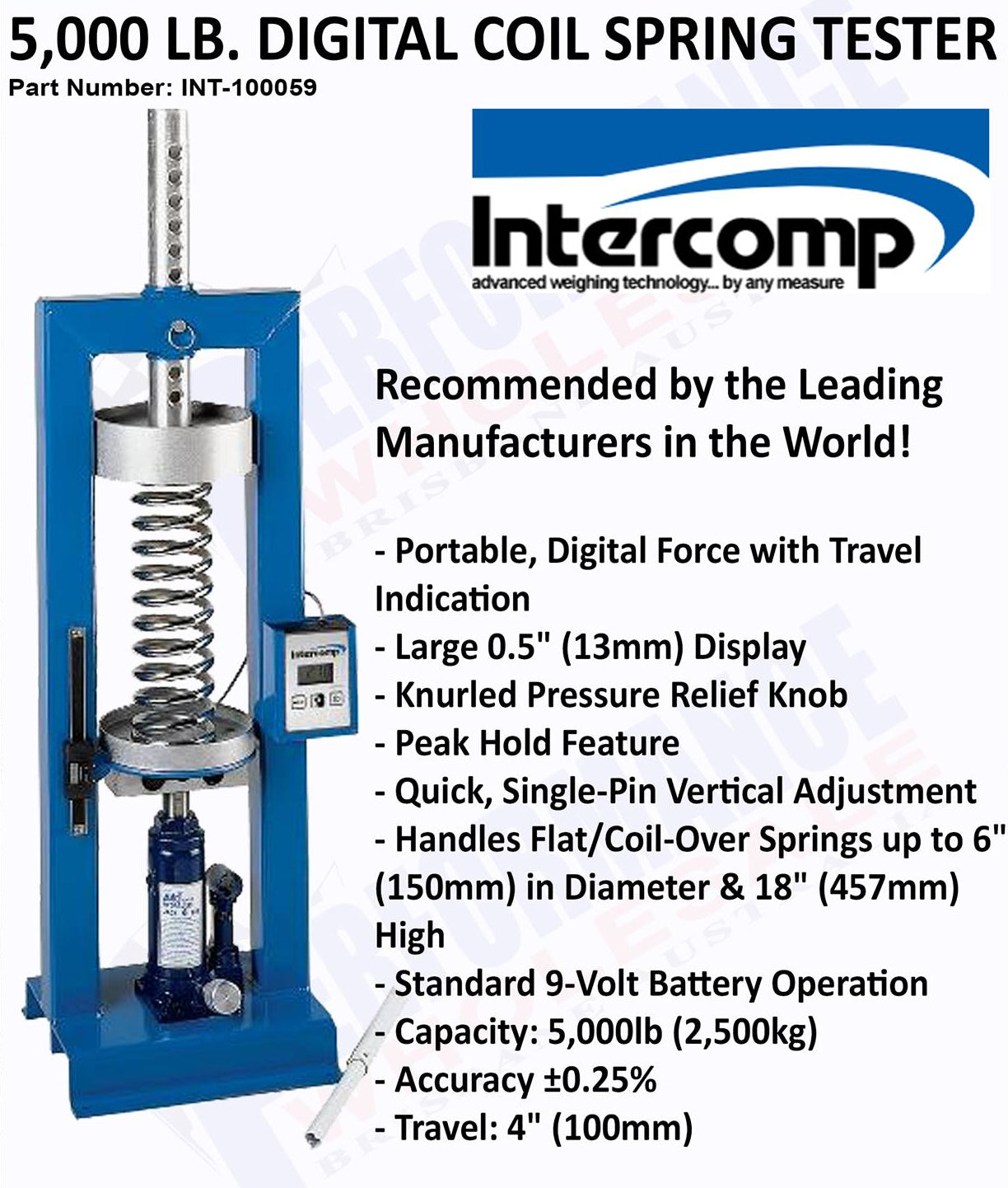 Intercomp Racing Digital Coil Spring Tester