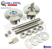 Load image into Gallery viewer, Quik-Latch QL-50L Lockable Series Low Profile Hood Pin Kit ~ Pair