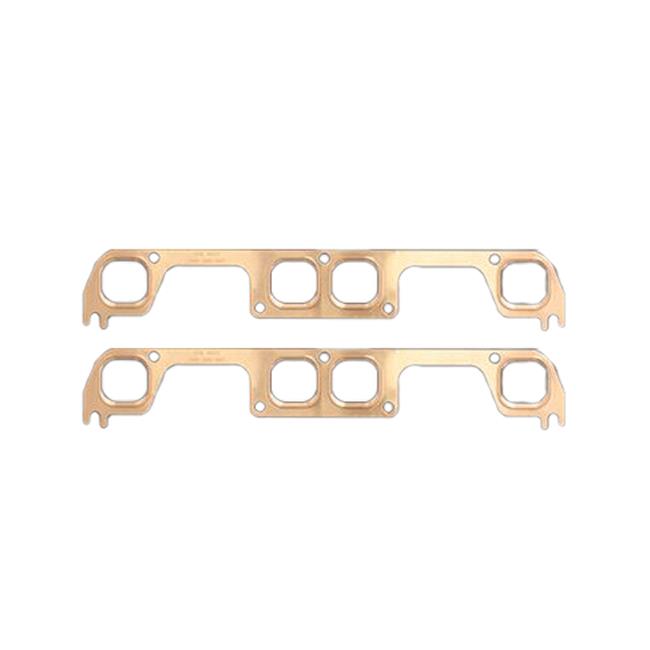 SCE Pro Copper Exhaust Header Gaskets for All-Pro, Brodix, AJPE Spread Port Small Block Chevy Heads