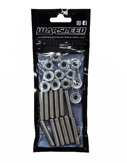 Warspeed LS Exhaust Stud Kit ~ Suits Most Factory Exhaust Manifolds, After Market Extractors and Turbo Manifolds