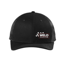 Load image into Gallery viewer, Weld Racing Heritage Hat ~ Black With embroidered logo on lower left
