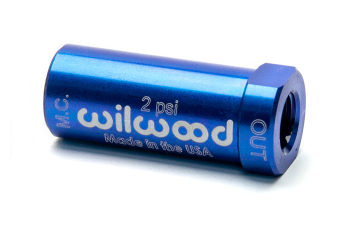 Wilwood 2psi Brake Residual Pressure Valve - Blue