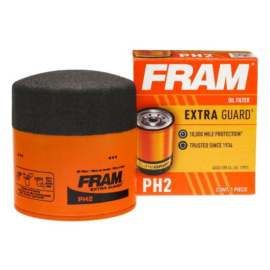 Fram Extra Guard Oil Filter Spin-On PH2 Ford Falcon BF - on, M22x1.5 Thread