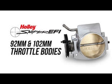 Load and play video in Gallery viewer, Holley Sniper 102mm Throttle Body Suit LS Engine, Black with GM IAC Provision
