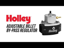 Load and play video in Gallery viewer, Holley HP Billet Carburetted Fuel Pressure Regulator 4.5 to 9 PSI