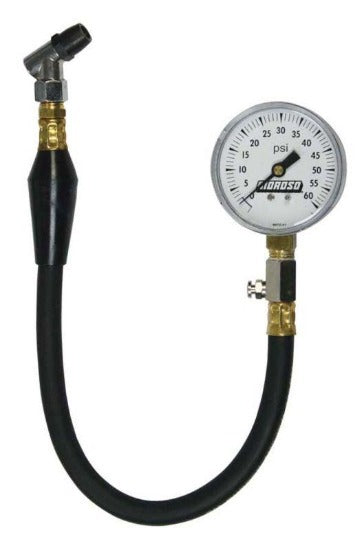 Moroso Tyre Pressure Gauge, Dial Type, 0-60 PSI