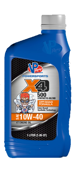 VP X4 500 Synthetic-Blend Motorcycle Engine Oil