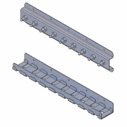 HRP F500 Radius Rod Mounting Rack Holds 9 Rods