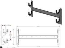 Load image into Gallery viewer, HRP Axle Rack Holds 2 Bare Front Axles White Powder Coat
