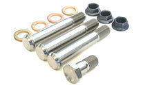Load image into Gallery viewer, BK Ti Components Titanium Cool Rear Motor Plate Bolt Kit 3 of 3/8 Unf x 2 3/8in Button Head 1 of 3/8 Unf x 7/8 Bolt 3 of 3/8 Jet Nuts 4 of Washers
