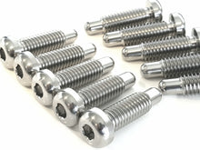 Load image into Gallery viewer, BK Ti Components Titanium Front Hub Stud Set 10 of 3/8 Unc x 1 3/8in Button Head Allen Drive
