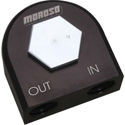 Moroso Universal Remote Oil Filter Adapter, 3/4
