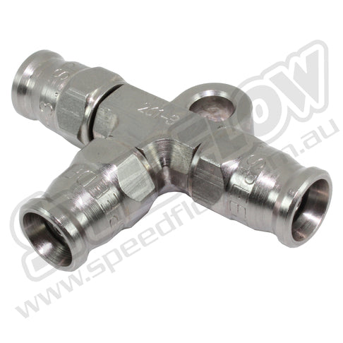 Speedflow 200 Series Hose End Tee with Bracket