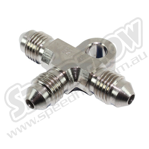 Speedflow -3 Male Tee with Bracket, Steel or Aluminium