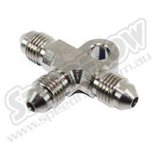 Load image into Gallery viewer, Speedflow -3 Male Tee with Bracket, Steel or Aluminium
