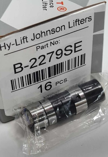 Hy-Lift Johnson OEM Style Drop In Hydraulic Roller Lifters Suit Chevy Big Block Gen 5 V8 Engines, 1996-2013 with Direct Shot Oiling