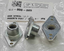 Load image into Gallery viewer, GSA 3 pack Wheel Cover Inserts Suit 1in &amp; 1 3/8in Mountings suit 5/16in Unc Bolts
