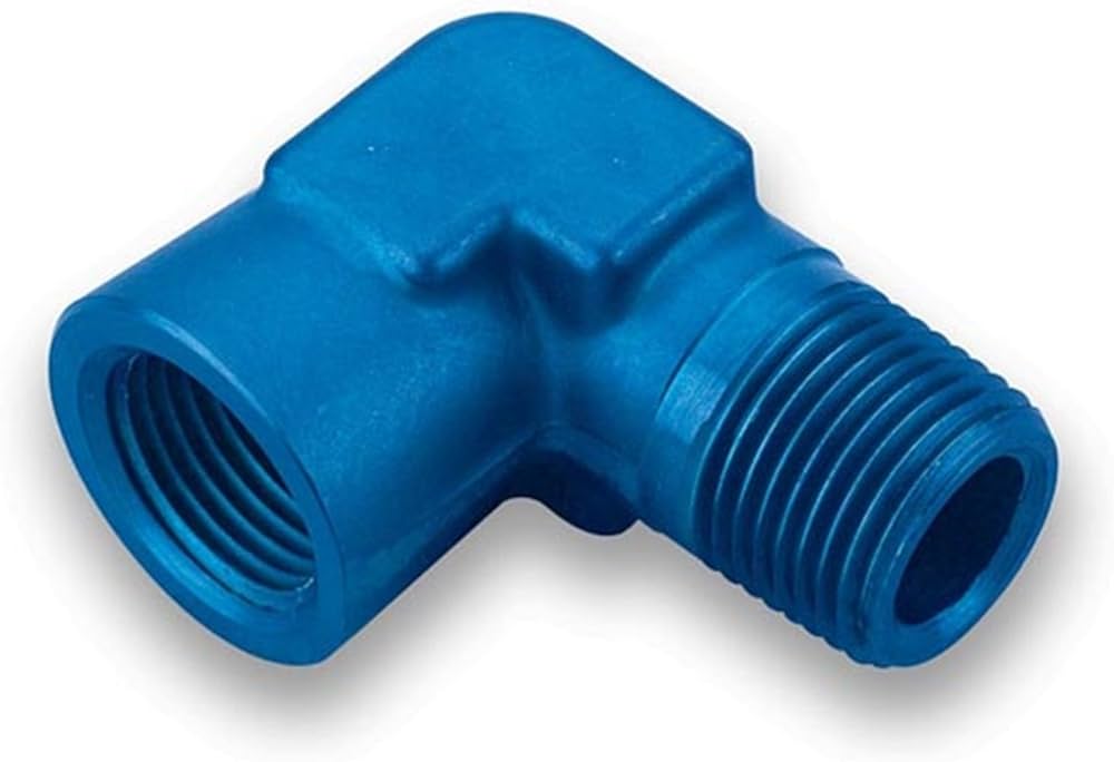 Earls 991401 90 Degree Elbow Female 1/8″ NPT to Male 1/8″ NPT - Blue