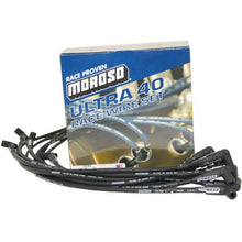 Load image into Gallery viewer, Moroso Ultra 40 Custom Fit Ignition Lead Set, Black Wire, SBC, Sprint Car, HEI
