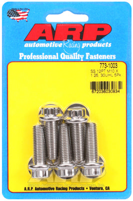 ARP Metric Thread Bolt Kit Stainless M10 x 1.25 30mm UHL, 5 Pack