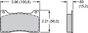 Wilwood Steel Inboard Sprintcar Brake Pad