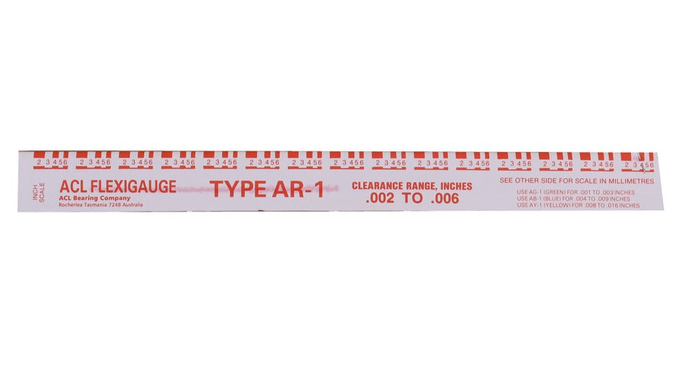 ACL Flexigauge Red 0.002-0.006in ~ Great For Measuring Conrod & Main Bearing Clearances