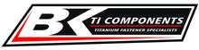 Load image into Gallery viewer, BK Ti Components Titanium Front Wing Centre Mount Bolt Kit 2 of 1/4 Unf x .600in Lge OD flange Reduced Hex 2 of 1/4 Unf x 1/2in Reduced Hex 4 of Jet Nuts
