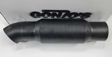 Load image into Gallery viewer, Gonzo Racing Muffler 3.5&quot; in/out, Standard Entry, With Turndown
