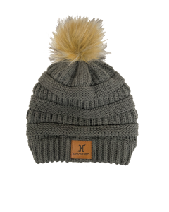 Hoosier Racing Tire Faux Fur Pom Beanie