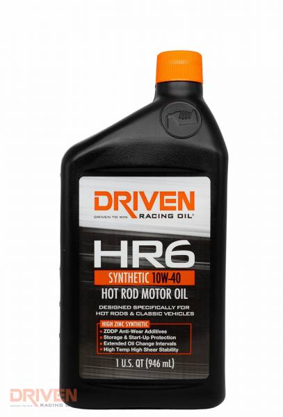 Driven HR6 10W-40 Synthetic Hot Rod Oil 946ml