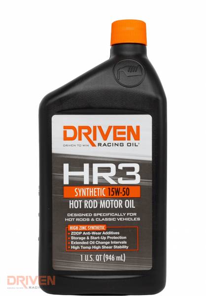 Driven HR3 15W-50 Synthetic Hot Rod Oil 946ml