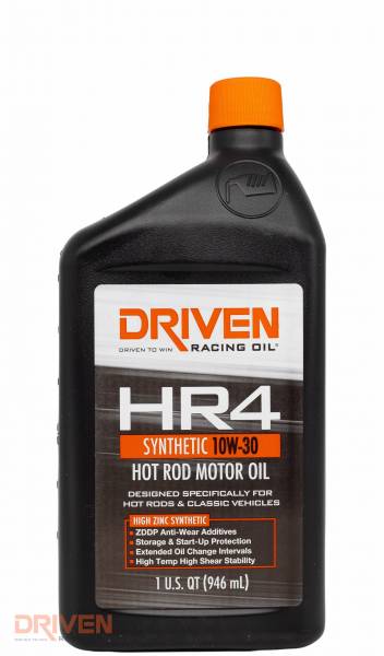 Driven HR4 10W-30 Synthetic Hot Rod Oil 946ml