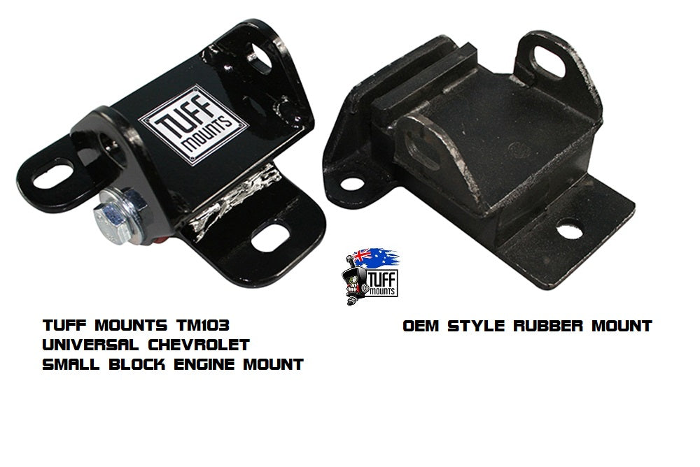 Tuff Mounts, Engine Mounts for Chev Small Block into most US Based Chevy's