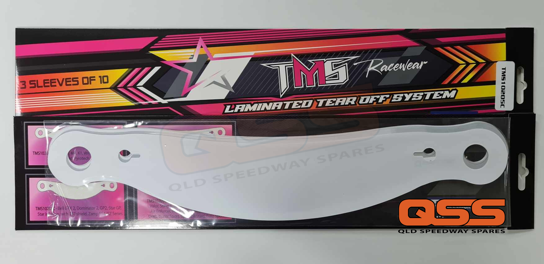 TMS Racewear Laminated Tear-offs  TMS10205C