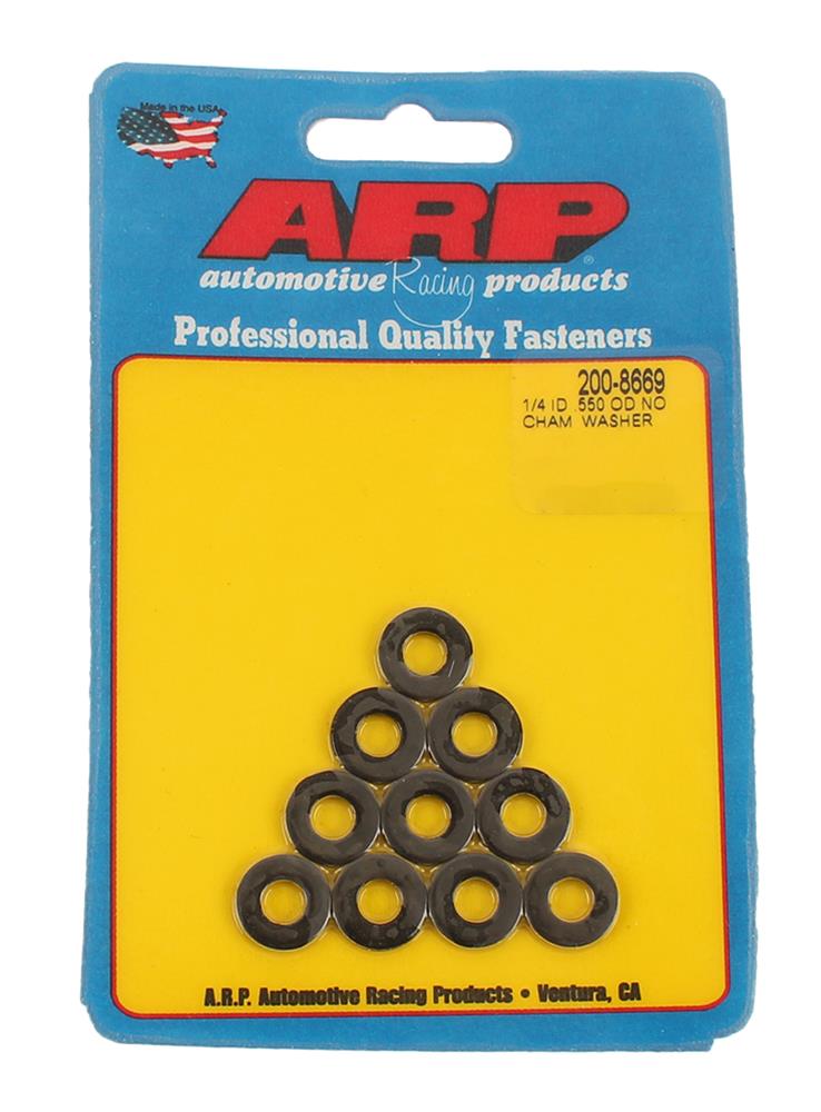 ARP SAE Washer Kit 8740 Chrome Moly 1/4˝ x .550 x .075 (ID x OD x Thickness) 10 Pack