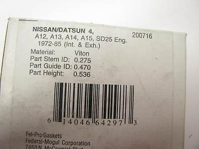 Fel-Pro Valve Stem Seal suit Datsun/Nissan A12, A13, A14, A15, SD25 Engines